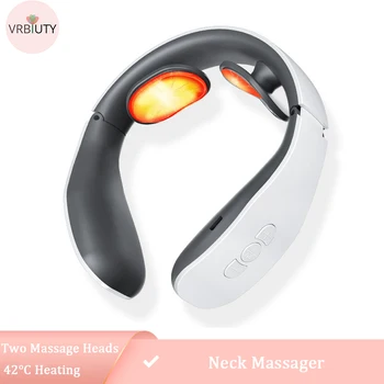 

Neck Massager Electric With Heat For Pain Relief Control Far Infrared Heating Tool Relaxation Machine Health Care masajeador de