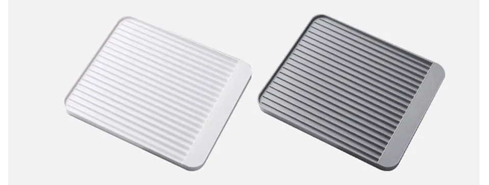 Non-slip Diatom Mud Cup Drain Tray Dish Rack Cup Drain Tray Versatile Household Tableware Plastic Fruit Storage Tray Holde