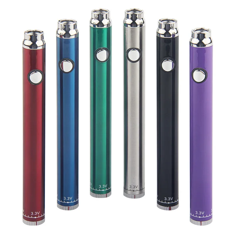 Многоцветный Preheat VV EVOD нижний поворот Регулируемое напряжение 380 мАч 510 нить Vape ручка батарея с USB зарядное устройство для керамической катушки картридж - Цвет: Многоцветный