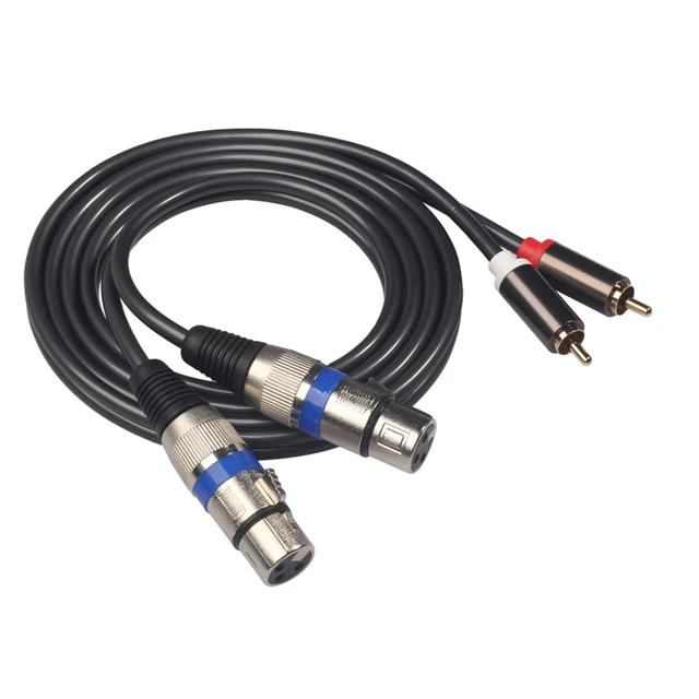 Hifi Cable Xlr Female Male Rca  Xlr Rca Interconnect Cable - Audio Cable 2 Xlr  Rca - Aliexpress