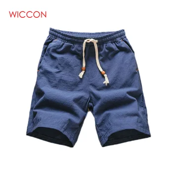 

2020 Summer Style Men's Casual Shorts Fashion Solid Color Cotton Linen Light Quick Dry Plus Size Travel Beach Men Short