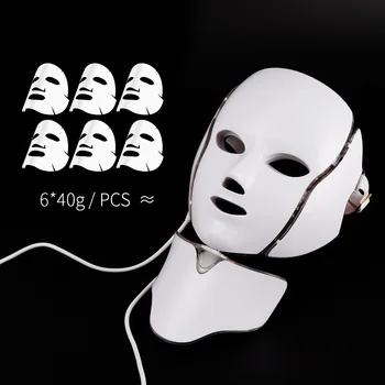 

7 Colors LED Facial Mask Therapy 7 Colors Face Mask Machine Photon Therapy Light Skin Care Wrinkle Acne Removal Face Beauty 192