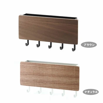 

Wall Shelf Sundries Storage Box Hanger Organizer Key Rack Home Room Door Entrance Debris Holder Wooden Decorative