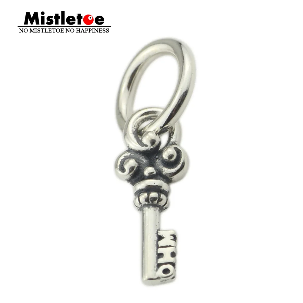 

Mistletoe 925 Sterling Silver Key Charm Charm Bead European Jewelry