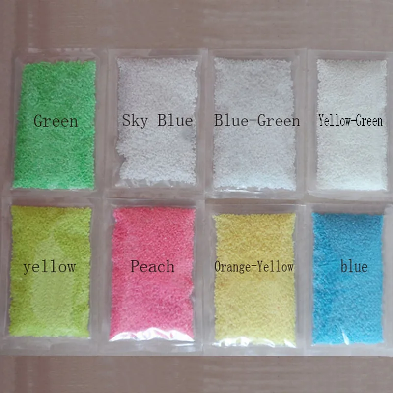 Partículas súper luminosas fluorescentes para fiestas, pigmento brillante, grava, arena noctilucente, polvo de arena brillante en la oscuridad, bricolaje, 10g - Imagen 6