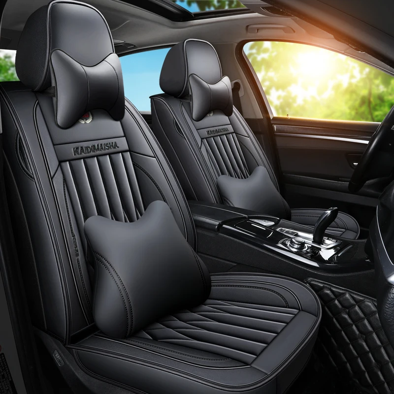Full Coverage Eco leather auto seats covers PU Leather Car Seat Covers