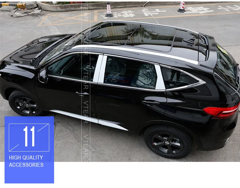 Vtear для aval F7, автомобильный спойлер, заднее крыло на крыше, Внешние детали, автомобильные аксессуары, АБС-пластик, грунтовка багажника, Неокрашенная Автомобильная отделка спойлер