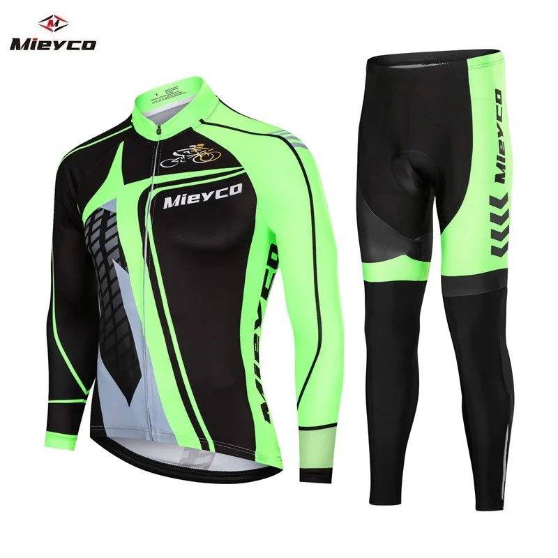 6 Mieyco Велоспорт Джерси мужской набор велосипедная одежда roupa ciclismo длинный рукав Светоотражающий для горного велосипеда Джерси Форма Открытый велосипед одежда - Цвет: 6