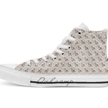 Happy as a partridge/дышащая Повседневная Высокая обувь на шнуровке, холщовая обувь кеды, Прямая