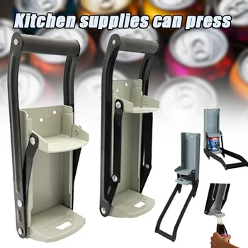 

16OZ/12OZ Large Soda Tin Beers Cans Crusher Wall Mounted Recycling Tool with Bottle Opener XH8Z