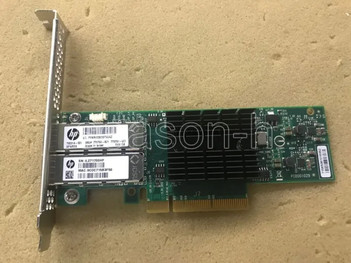 HP Ethernet 10Gb Dual Port 546SFP + адаптер 779791-001 MCX312B сетевой | Компьютеры и офис