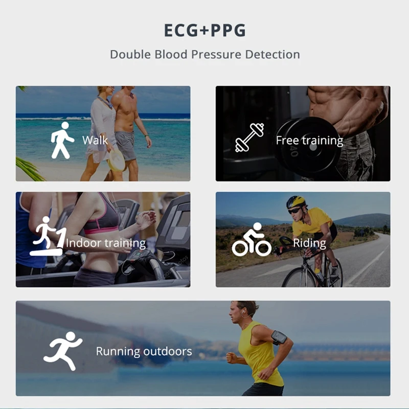 Br4 Ecg Ppg Смарт-часы для мужчин с электрокардиограммой дисплей сердечного ритма кровяное давление смарт-Браслет фитнес-трекер Новинка для Makibe
