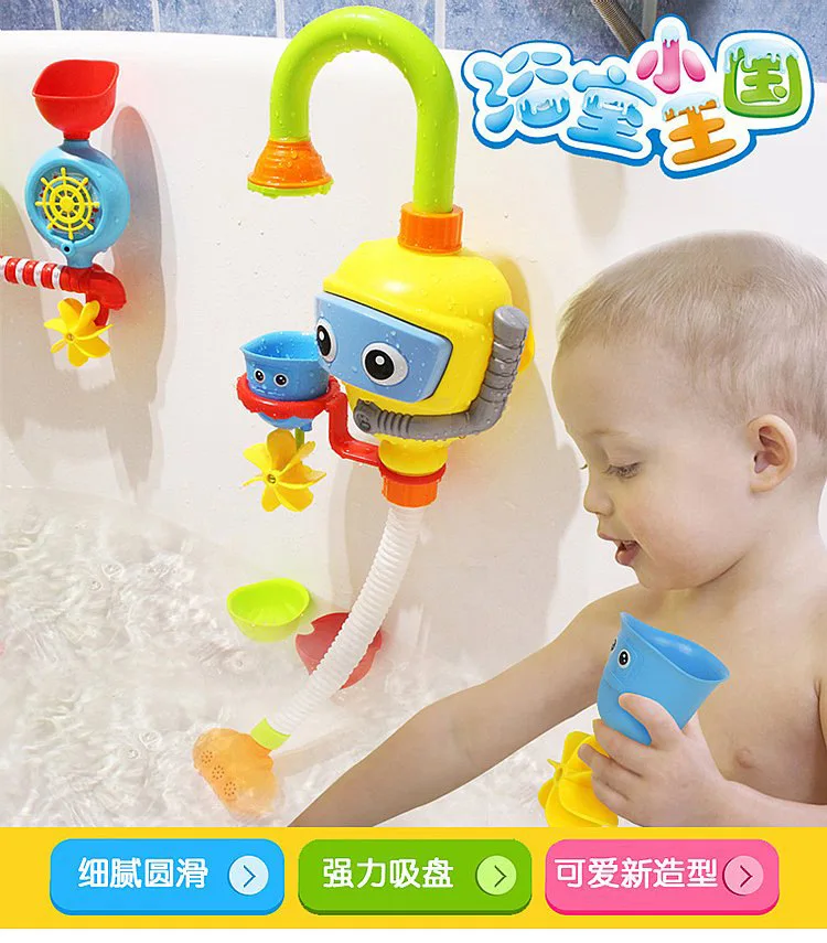 Детская ванная комната Игрушка для ванной играть с водой Младенческая Детская ванна комбинация ныряльщиков душ обучающий насосный душ