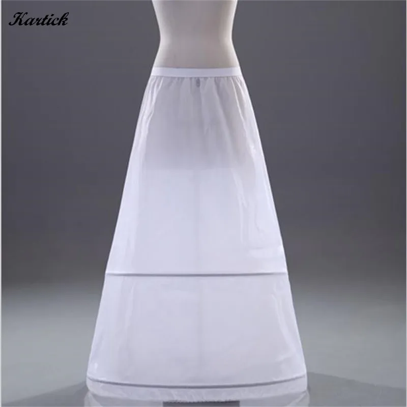 

A-Line Petticoats 2 Hoops Underskirt Crinoline for Wedding Bride Formal Dress Brand New White/Black/Red Wedding Accessories