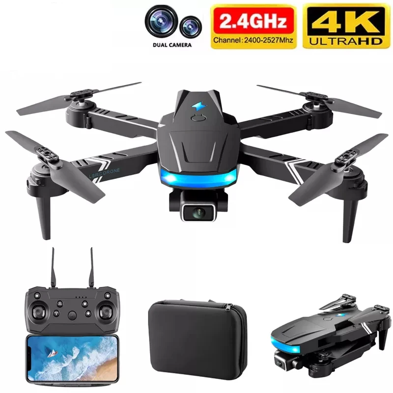 Новинка LS878 мини-Дрон 4K профессиональный HD широкоугольная двойная камера FPV режим