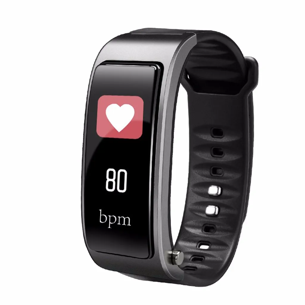 2 в 1 Смарт-часы с Bluetooth наушником сердечного ритма фитнес-активности многофункциональные смарт-часы браслет