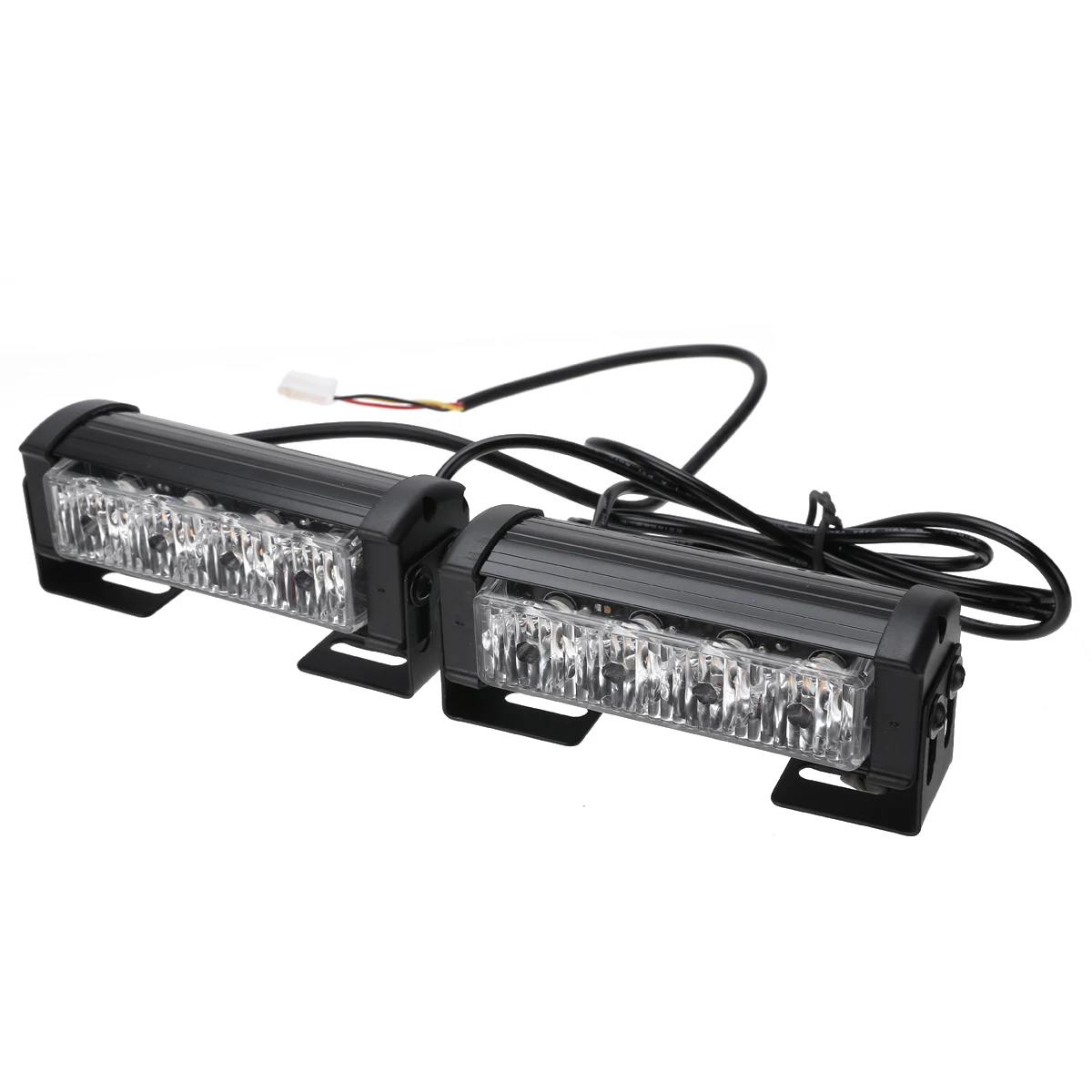 2 шт./компл. 12V 4LED аварийного автомобиля Предупреждение опасности со стробоскопической вспышкой гриль светильник балка желтого цвета на аварийного сигнала светильник s