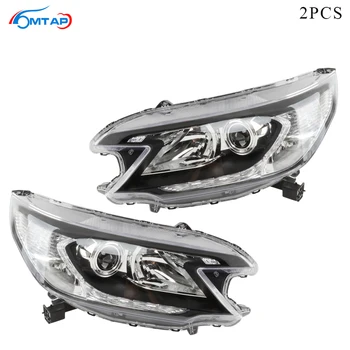 

MTAP 2PCS Head Light Assy Halogen HID Front Bumper Head Lamp Day Time Running LED For Honda For CRV RM 2012 2013 2014