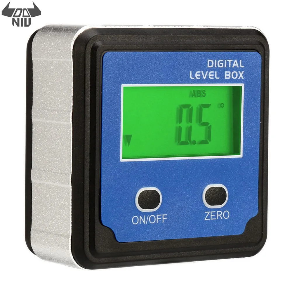  DANIU Digital LCD Level Box Inclinometer Angle Ruler Angle Finder Gauge Protractor Magnetic Base Me