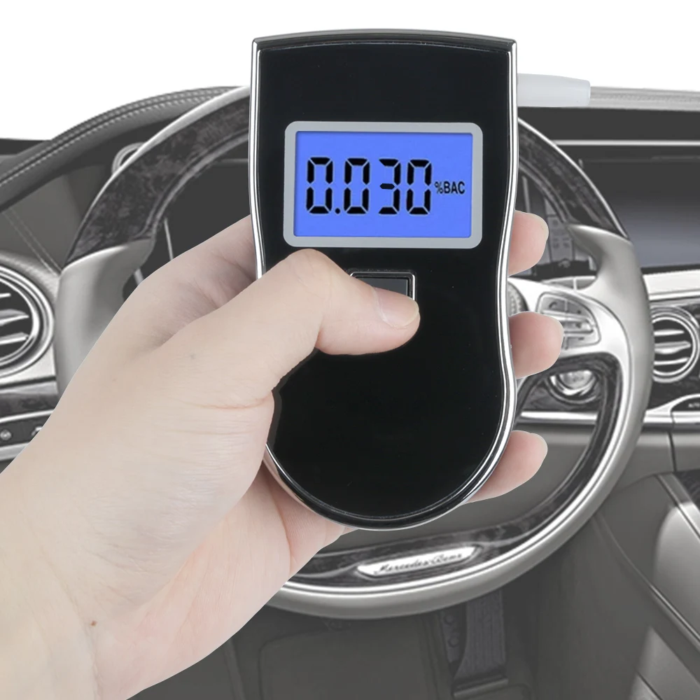 Portable LCD Screen Alcohol Meter Wine Alcohol Test Digital Breath Tester Drunk Driving Analyzer Car Breathalyzer
