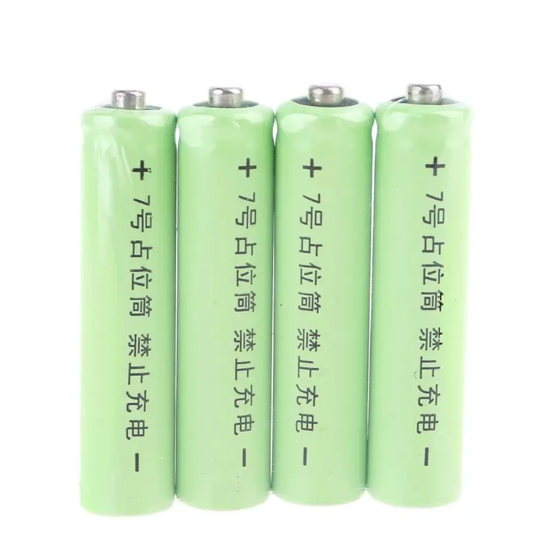 

4Pcs LR03 AAA Size Dummy Fake Battery Setup Shell Placeholder Cylinder Conductor for Lithium iron phosphate battery