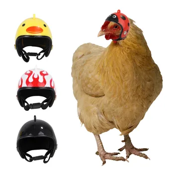 

Cute Creative Chicken Hat Chicken Helmet Protection Head Small Pet Hard Hat Bird Hat Headgear For Chicken Duck And Other Poultry