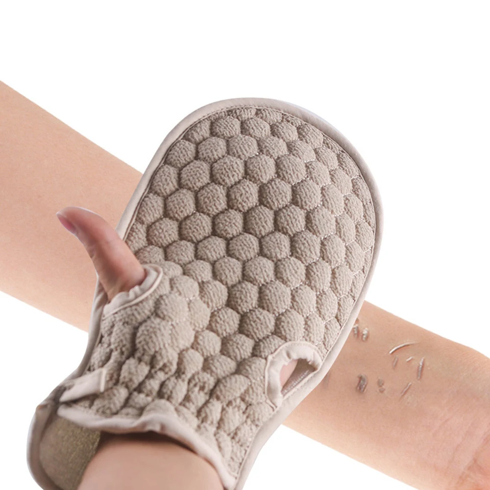 Hot Bath Body Shower Gloves Skin Exfoliating SPA Massage Mitt Lattice