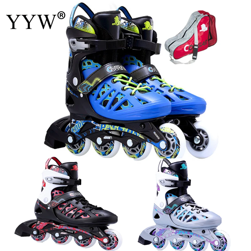 YYW-zapatos de Skate para adulto, patines en línea de Pu, para hombre y mujer, zapatillas para adolescentes - AliExpress Deportes y