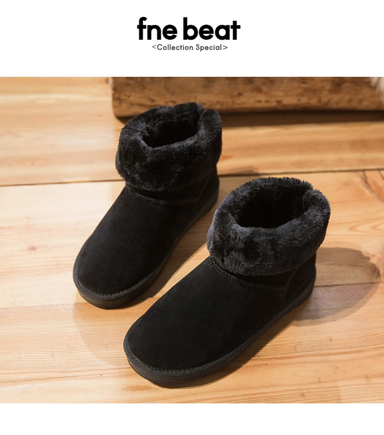 Snow Boot Women's Mid-Calf Boots Booties Ladies Shoes Low Heels booties Bootee Woman Round Toe Lace Up Short Mid Calf Rubbe