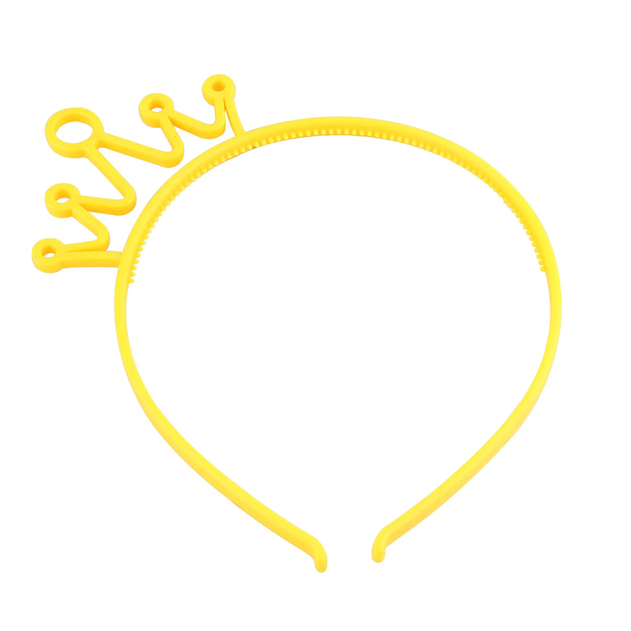 Yellow Корейские аксессуары для волос, повязка для волос с кошачьими ушками, корона, ободок для волос, ободок для волос с зубами, мультяшная повязка на голову "сделай сам", пластик - Цвет: Yellow