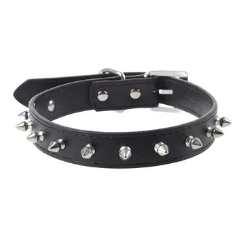 

PU studs Rivet Collar for dog, cat pet black L