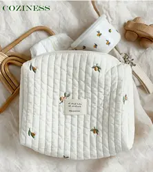 Cooless – sac à bandoulière simple pour maman, avec fermeture éclair, imprimé ours mignon, couleur crémeuse, pour sortie, couche culotte, poussette pour bébé 