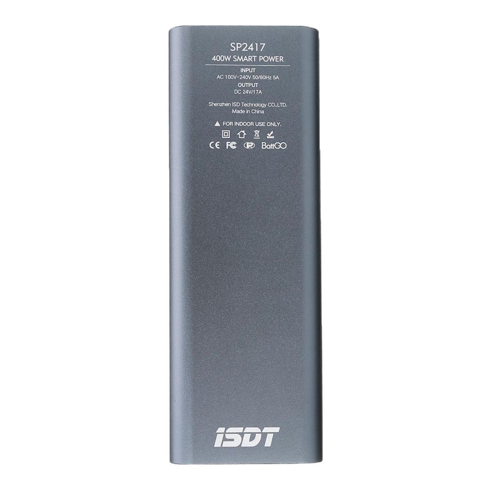 ISDT SP2417 BattGo 400 Вт 17A светодиодный светильник-индикатор умный адаптер питания с двойным usb зарядным выходом для зарядного устройства IDST Q6