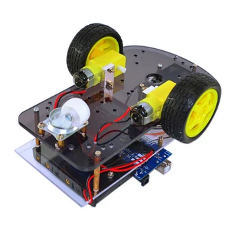 

2WD Ultrasonic 1st Gen Ranging Obstacle Avoidance Robot Car DIY Learning Kit Compatible For Arduino