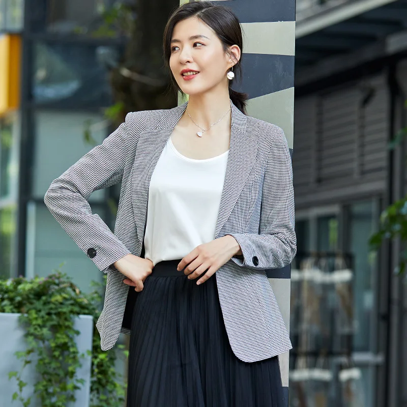 

Autumn New Style Small Suit Coat Women's Fashion Workwear Long Sleeve Suit Korean-style Elegant Slim Fit Work Clothes Thousands