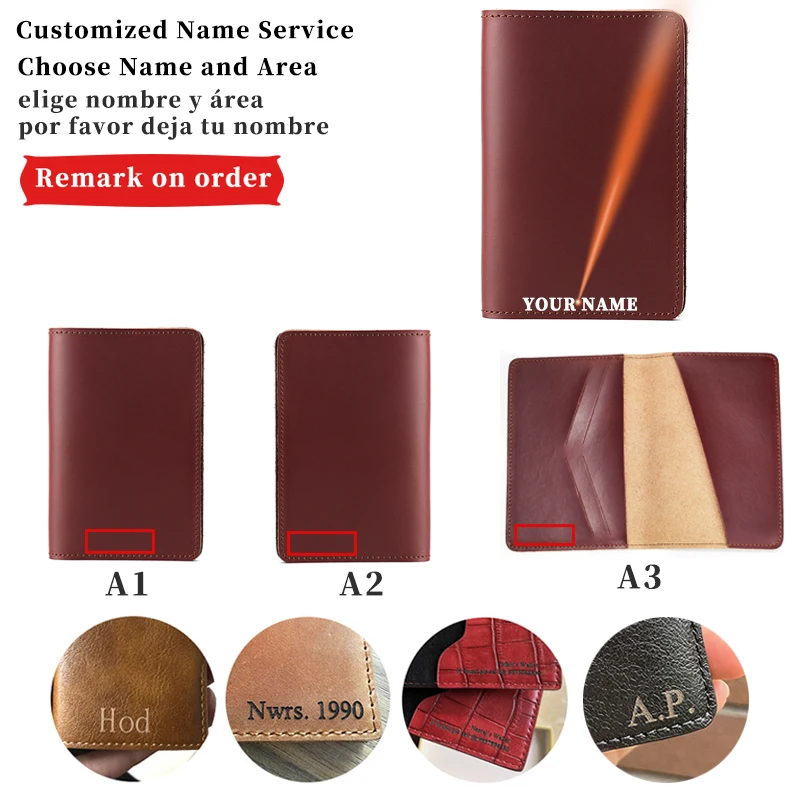 

Кошелек для паспорта с гравировкой имени, аксессуары, Обложка для паспорта, черные держатели для карт, мужской и женский кошелек из искусственной кожи в винтажном стиле
