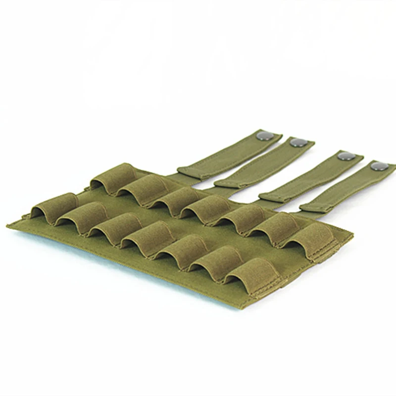 Зеленый цвет Тактическая Сумка Molle 14 Rounds для журналов ShotShell Mag Bag 12GA картридж для охотничьих аксессуаров - Цвет: Зеленый цвет