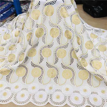 

New Arrivals!!! Swiss Voile Lace In Switzerland High Quality African Dry Lace Fabric 100%Punch Holes Cotton Lace ! HL70129