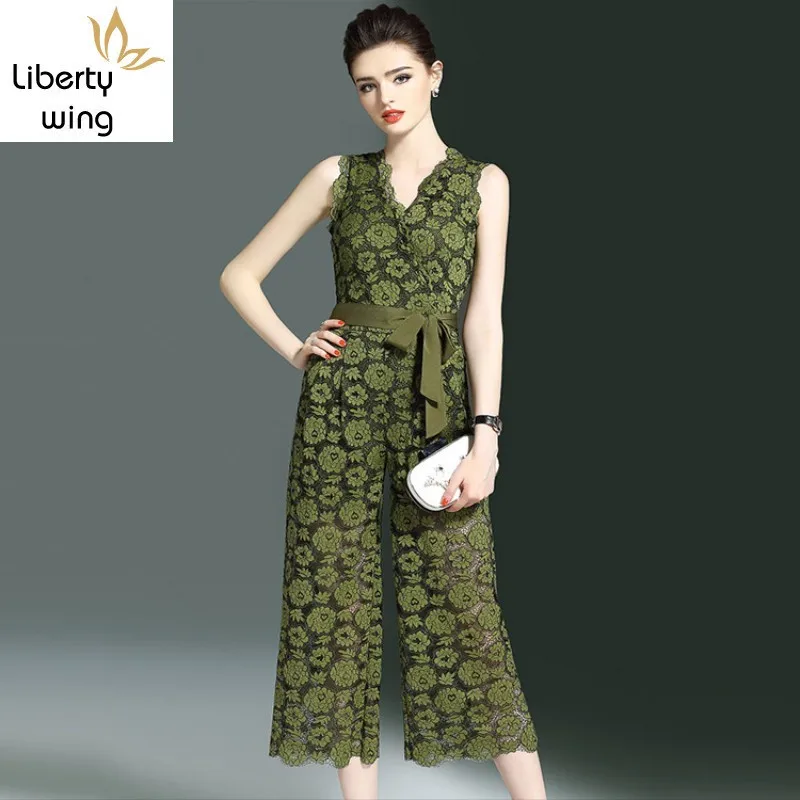 new-arrival-summer-fashion-hollow-out-floral-lace-wide-leg-jumpsuits-elegant-slim-fit-sleeveless-women-rompers