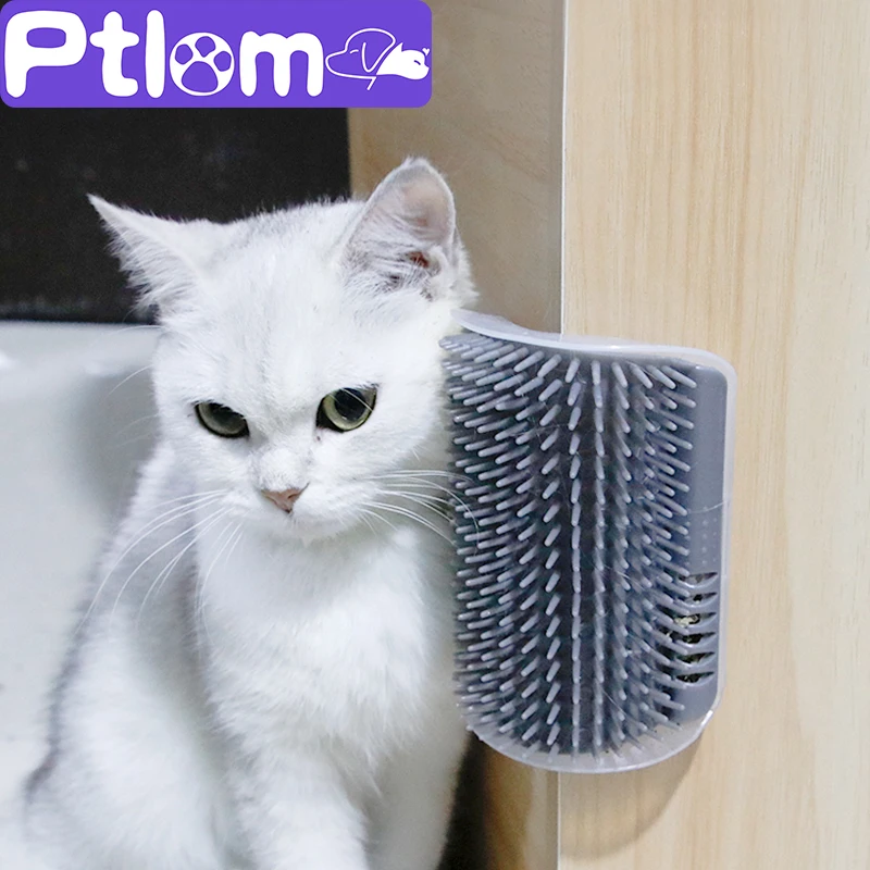 Wall Corner Pet Cat Brush For Self Grooming | Cat Self Groomer