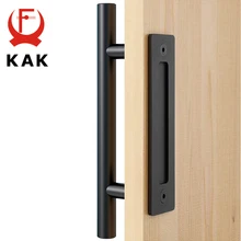 Kak-porta de celeiro resistente, 12 polegadas, porta deslizante, grande, rústica, dois lados, desenho, ferragem