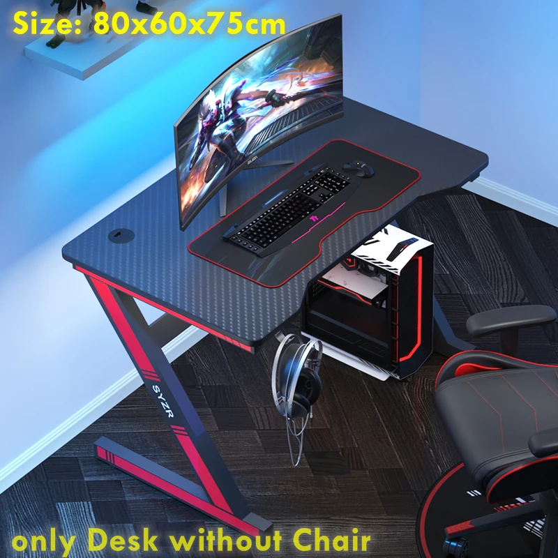 

80x60x75cm Simple Game Table Black Computer Desk Home Desktop Table Office Desk Gaming Table Z Useful Desk Hotsale Study Table