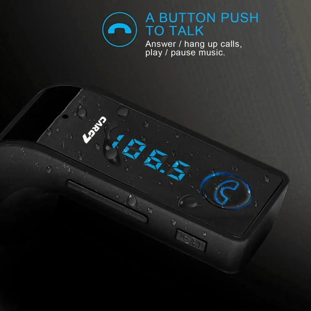 Автомобильный Mp3 плеер передатчик Bluetooth Hands free USB зарядка интерфейс универсальный