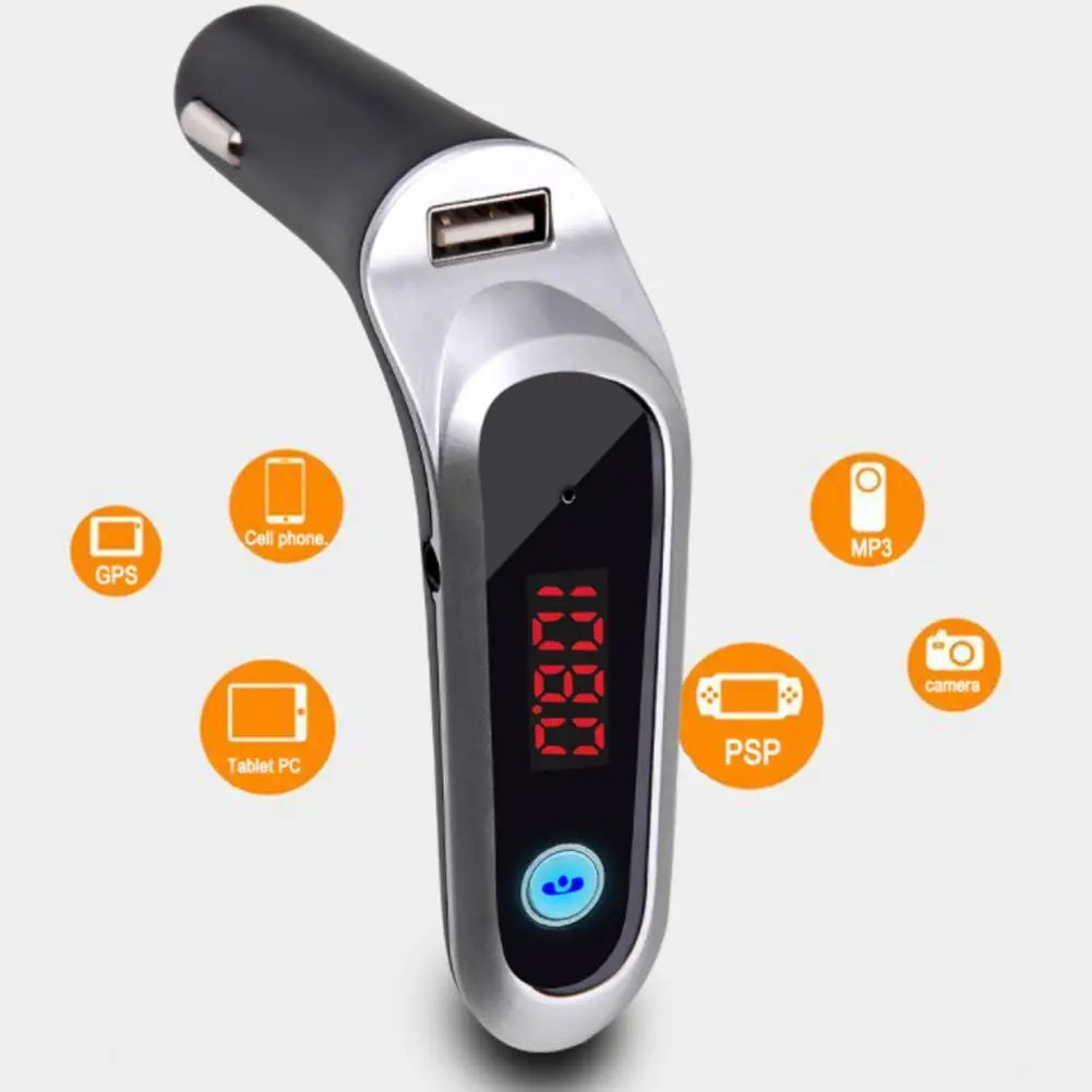 USB TF карта Поддержка зарядного устройства комплект беспроводной связи bluetooth для автомобиля ЖК-дисплей Hands-Free fm-передатчик MP3 музыкальный плеер Мобильные Телефоны Планшеты Dsp