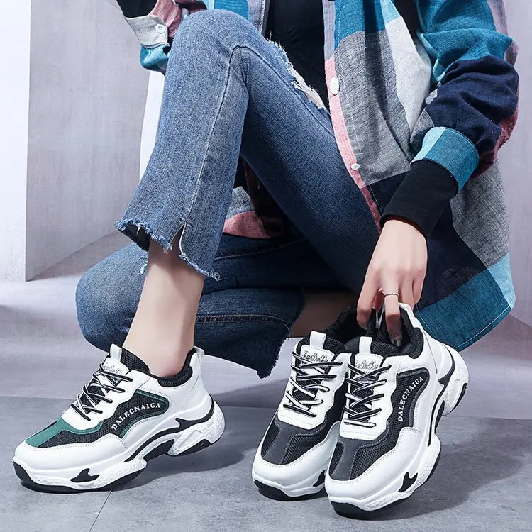 

Super Fire Intellectual Smoked Dad Shoes Women's INS Fashion 2020 New Style Spring And Autumn Students Thick Bottomed Single Sho