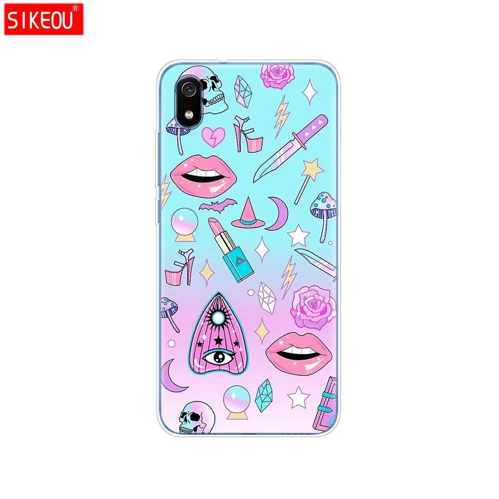 Силиконовый чехол для xiaomi redmi 7a, чехлы с полной защитой, мягкая задняя крышка из ТПУ для redmi 7 a, бампер hongmi 7a, чехол для телефона - Color: 33988