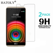 2 шт закаленное стекло для LG X power ультратонкая Защитная пленка для LG X power+ набор для очистки HATOLY