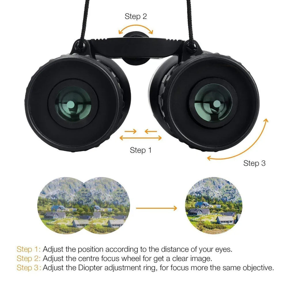 APEXEL 8x21 Compact Zoom Binoculars Long Range Folding HD Powerful Mini Telescope BAK4 FMC Optics Hunting Sports Kids Telescope 2