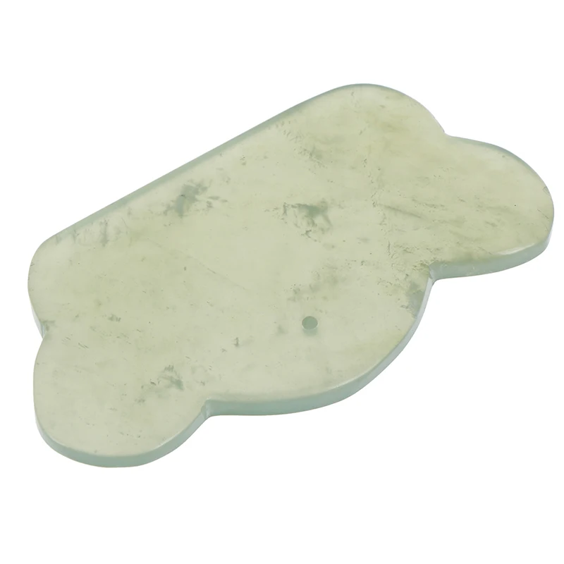 Натуральный Нефритовый камень Gua Sha соскабливающая доска уход за телом массажный инструмент спа скребок для иглоукалывания для спины лица Руки Ноги
