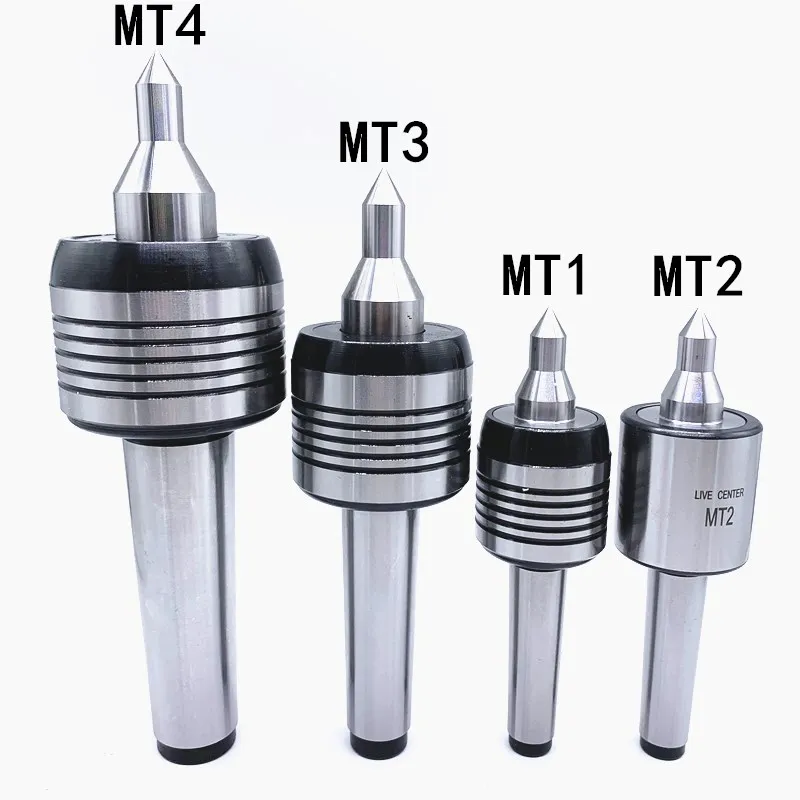 

MT1 MT2 MT3 MT4 Steel Lathe Live Center Taper Tool Triple Bearing CNC Live Revolving Milling Center Taper Machi